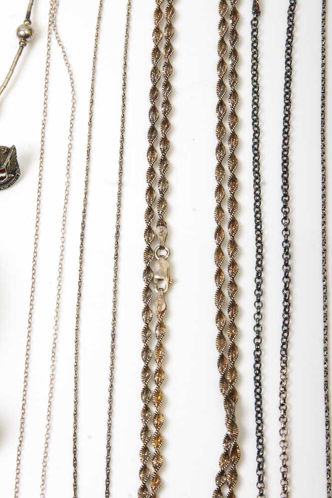 Large Variety of Sterling Silver Jewelry Scrap