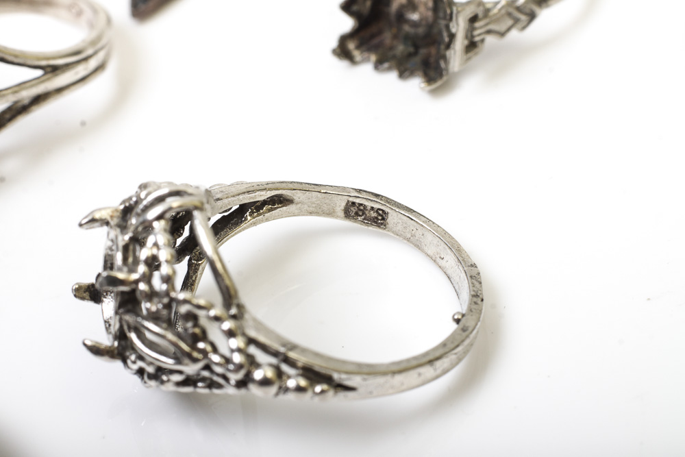 Large Variety of Sterling Silver Jewelry Scrap