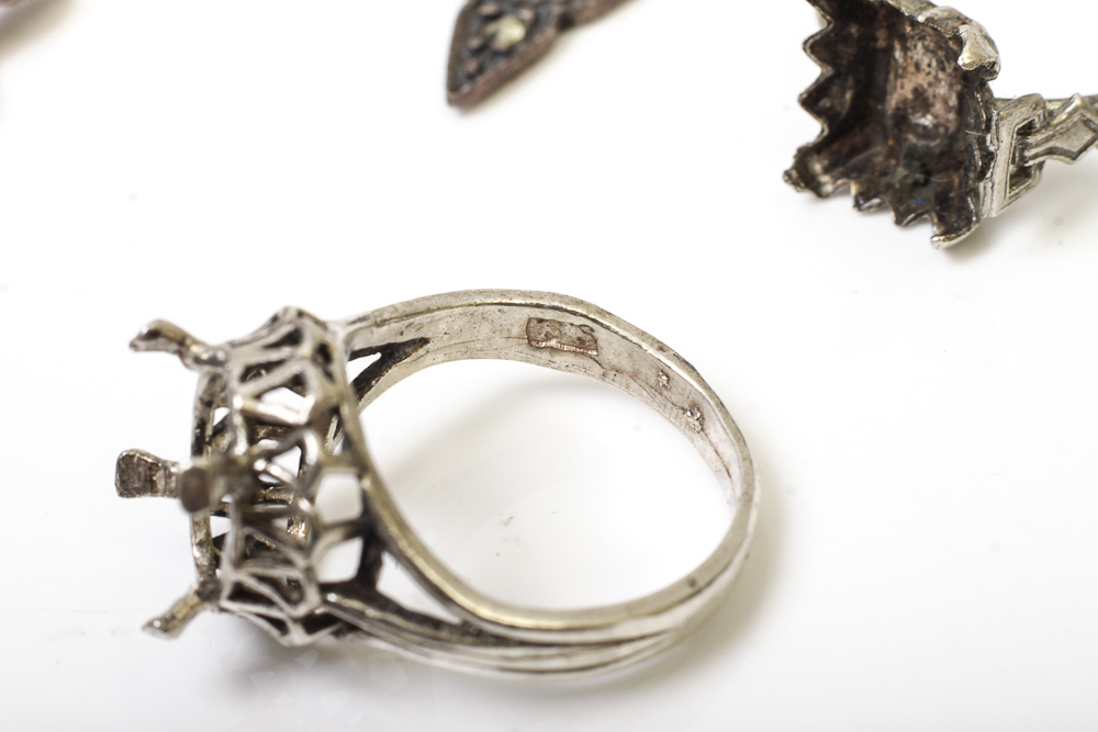 Large Variety of Sterling Silver Jewelry Scrap