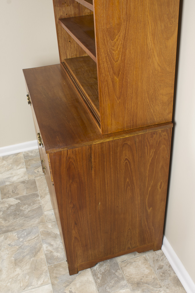 Vintage Teak Cabinet with Hutch