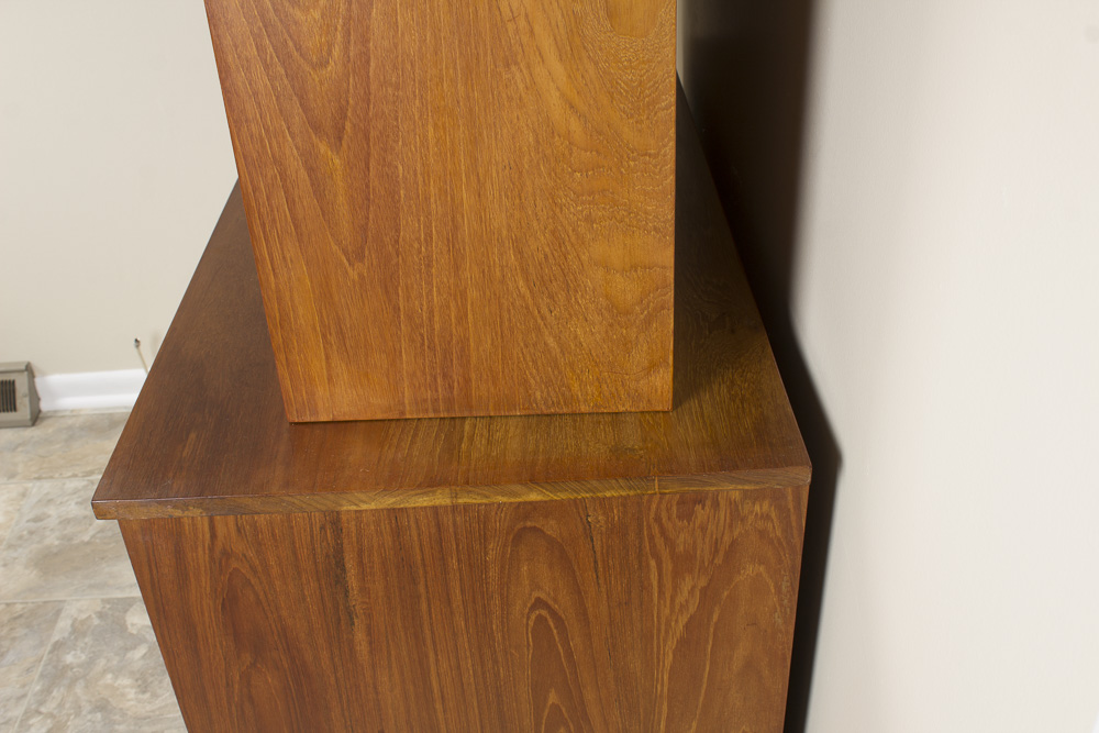 Vintage Teak Cabinet with Hutch