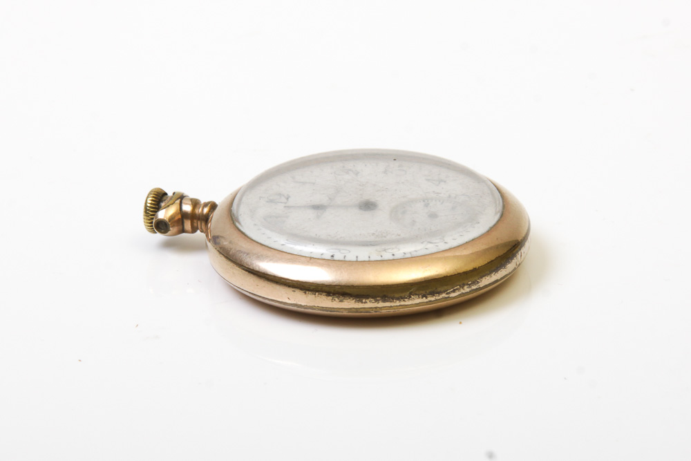 Hampton Watch Co. 10K Gold Filled Pocket Watch