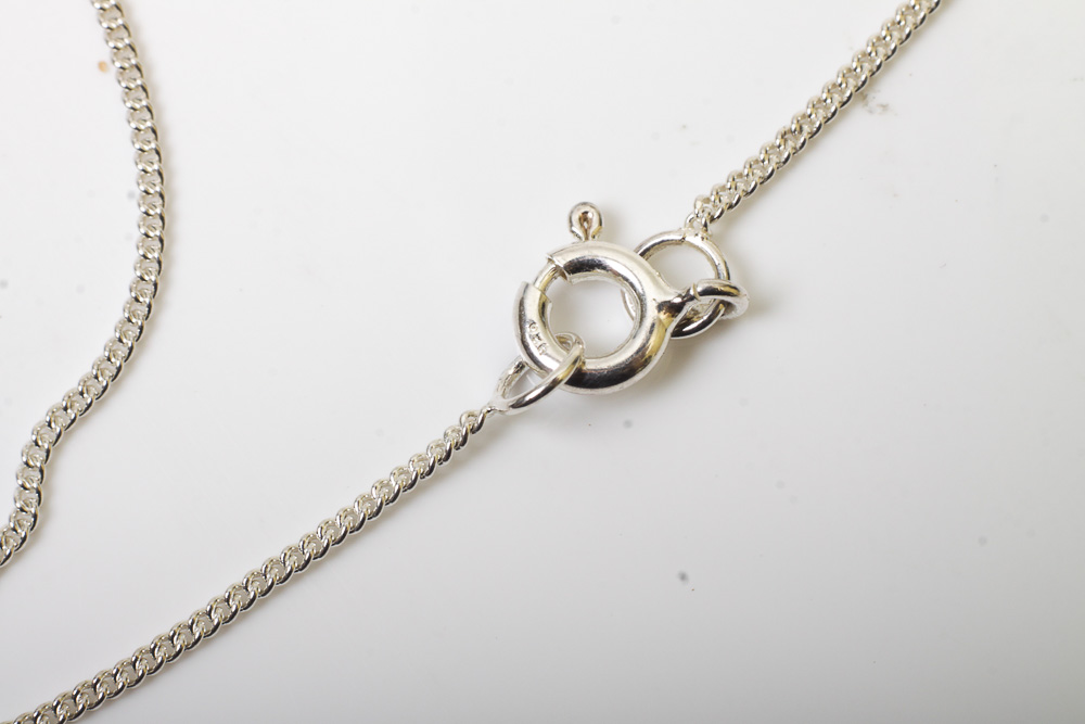 Group of Sterling Silver Heart Necklaces