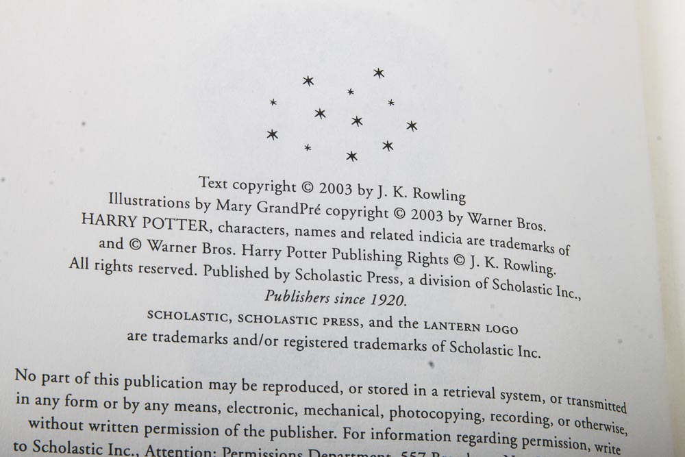 Harry Potter First Edition Book Set