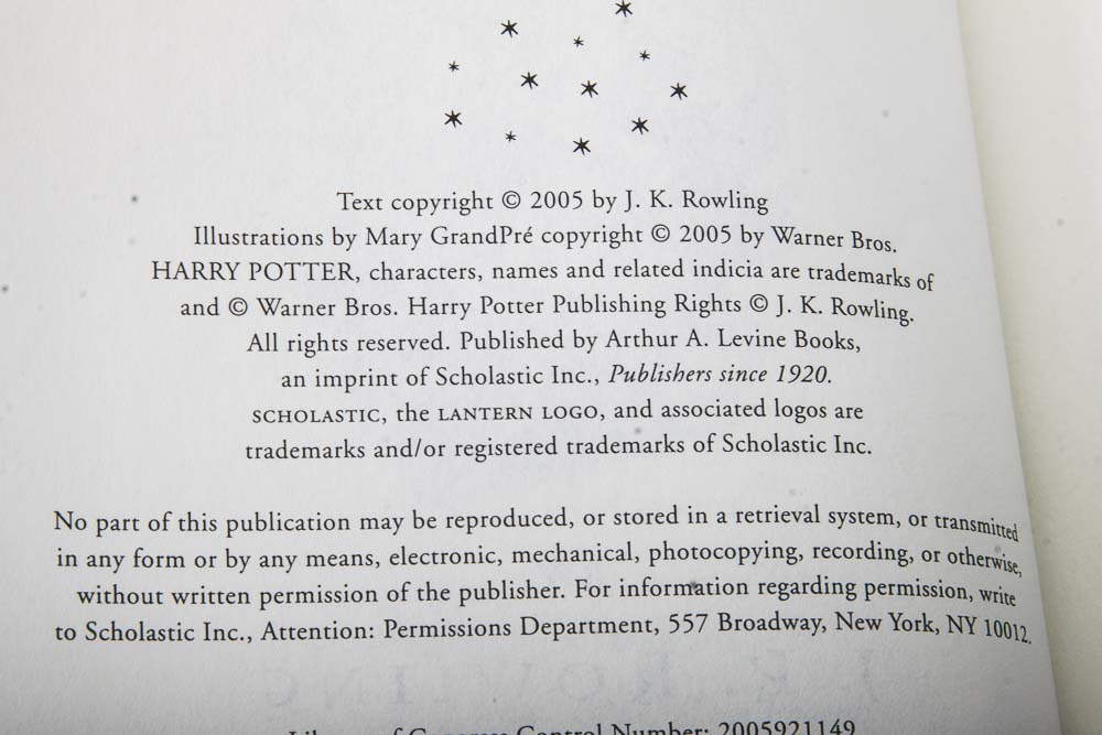 Harry Potter First Edition Book Set