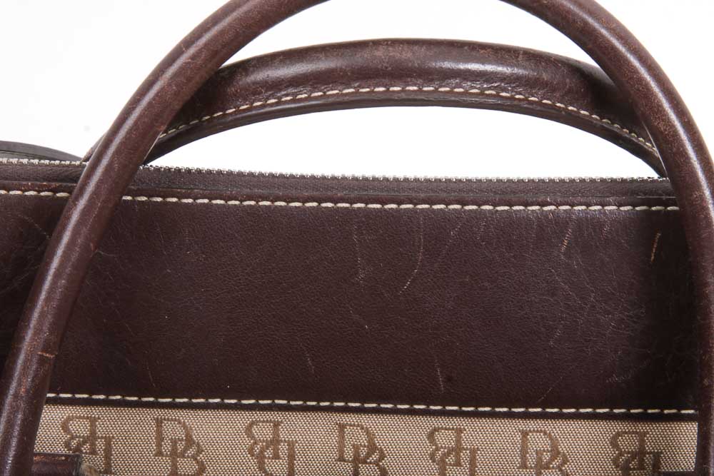 Vintage Dooney & Bourke Handbag with Matching Cosmetics Case