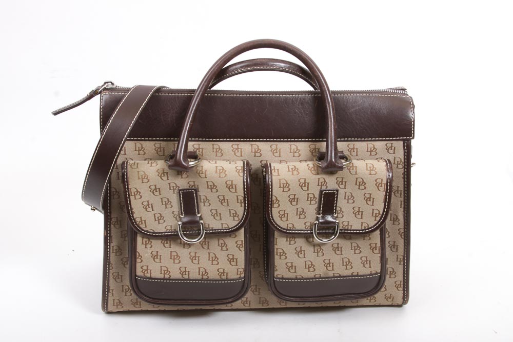 Vintage Dooney & Bourke Handbag with Matching Cosmetics Case