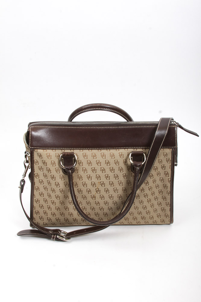 Vintage Dooney & Bourke Handbag with Matching Cosmetics Case