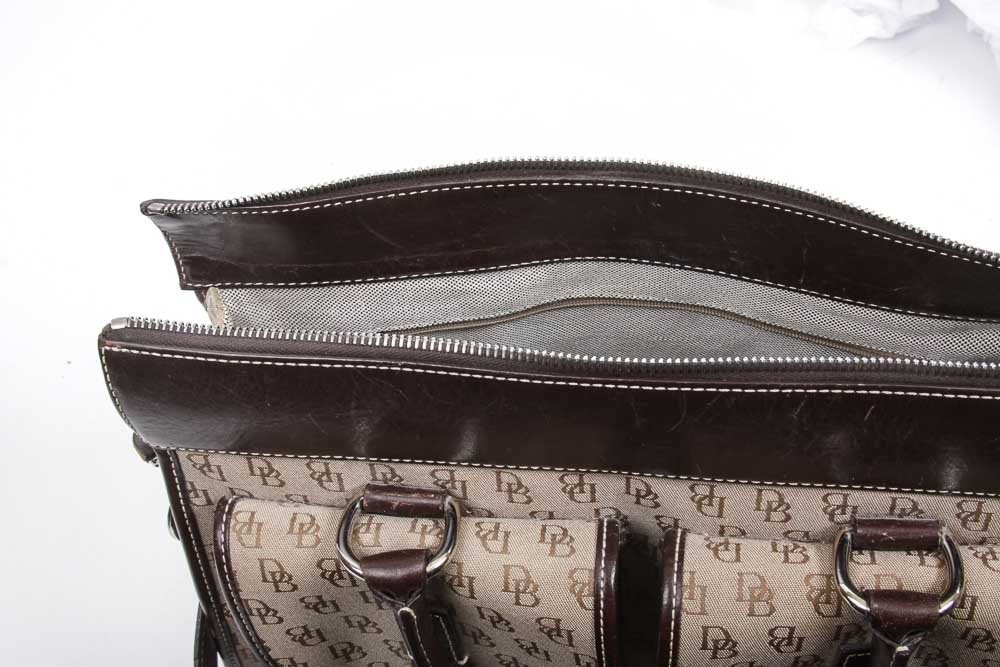 Vintage Dooney & Bourke Handbag with Matching Cosmetics Case