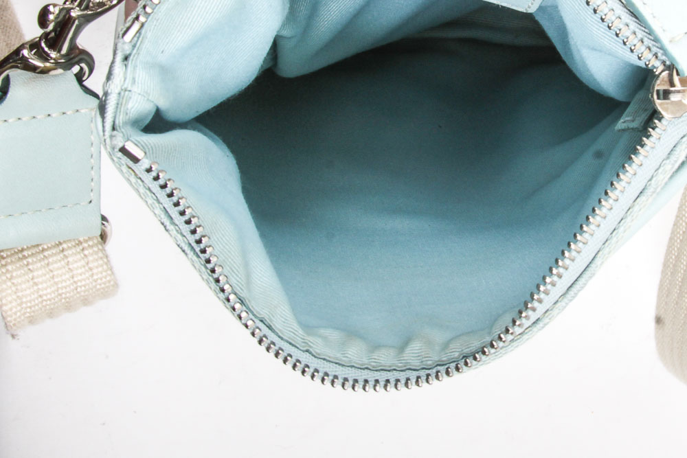 Coach Fabric and Leather Satchel Handbag