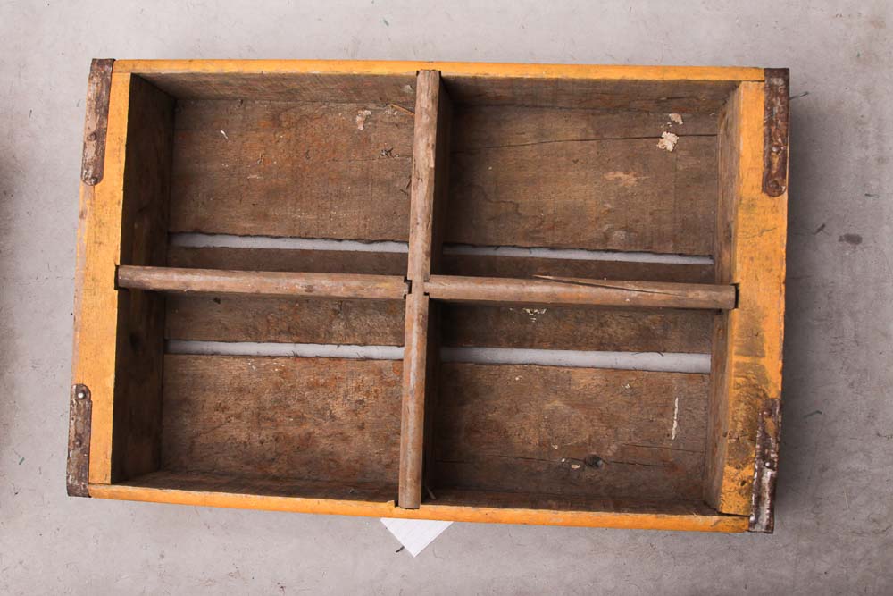 Collection of Vintage Coca-Cola Wooden Crates