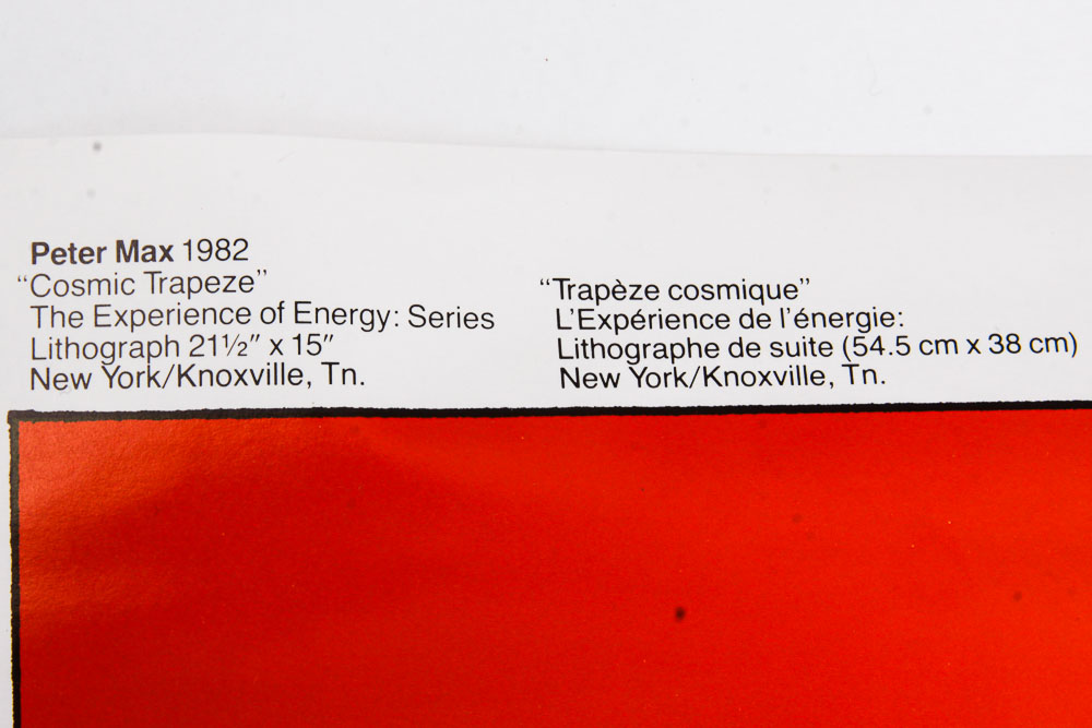 Three Peter Max World's Fair Prints