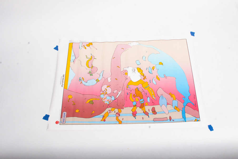Three Peter Max World's Fair Prints