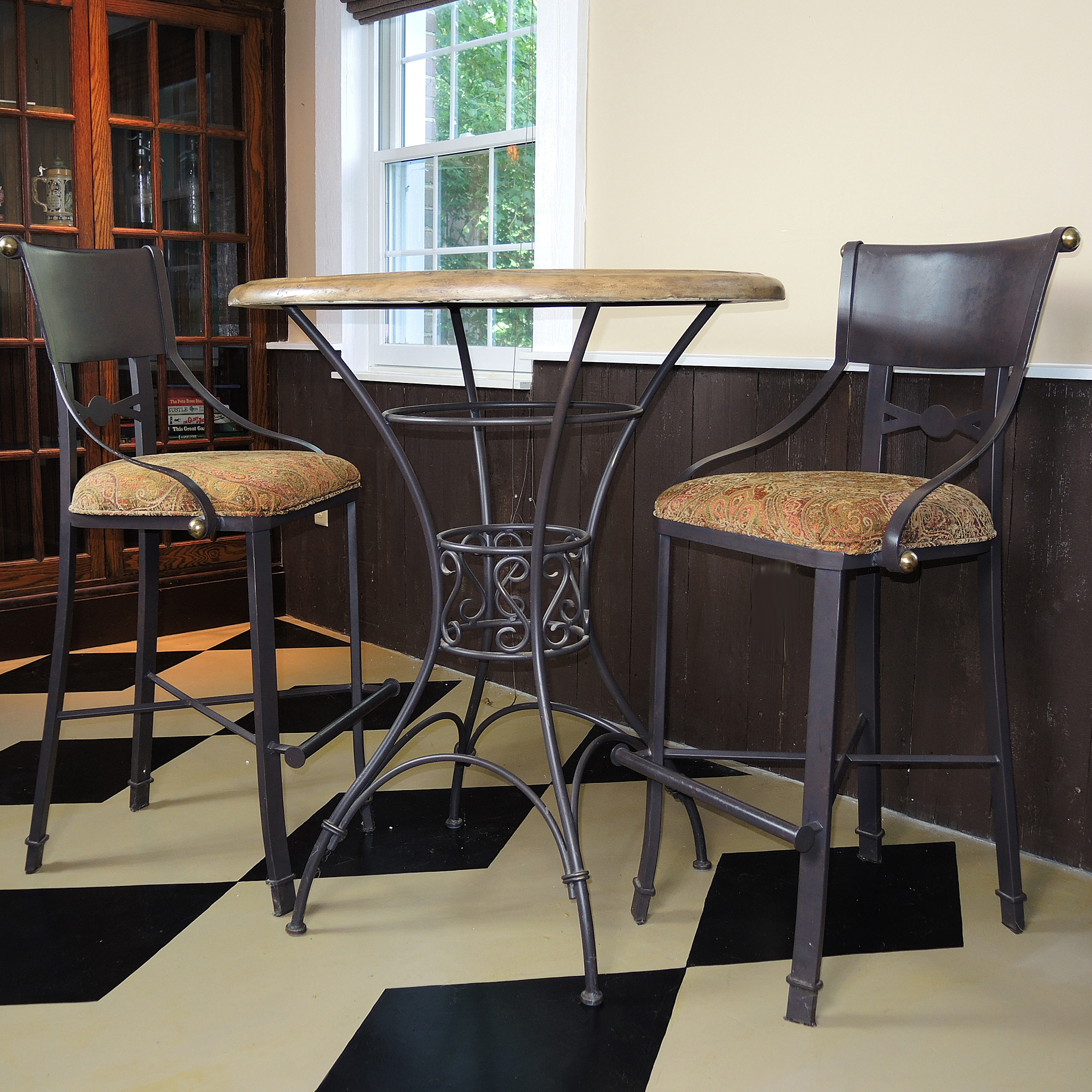 Contemporary Bistro Table and Chairs Set