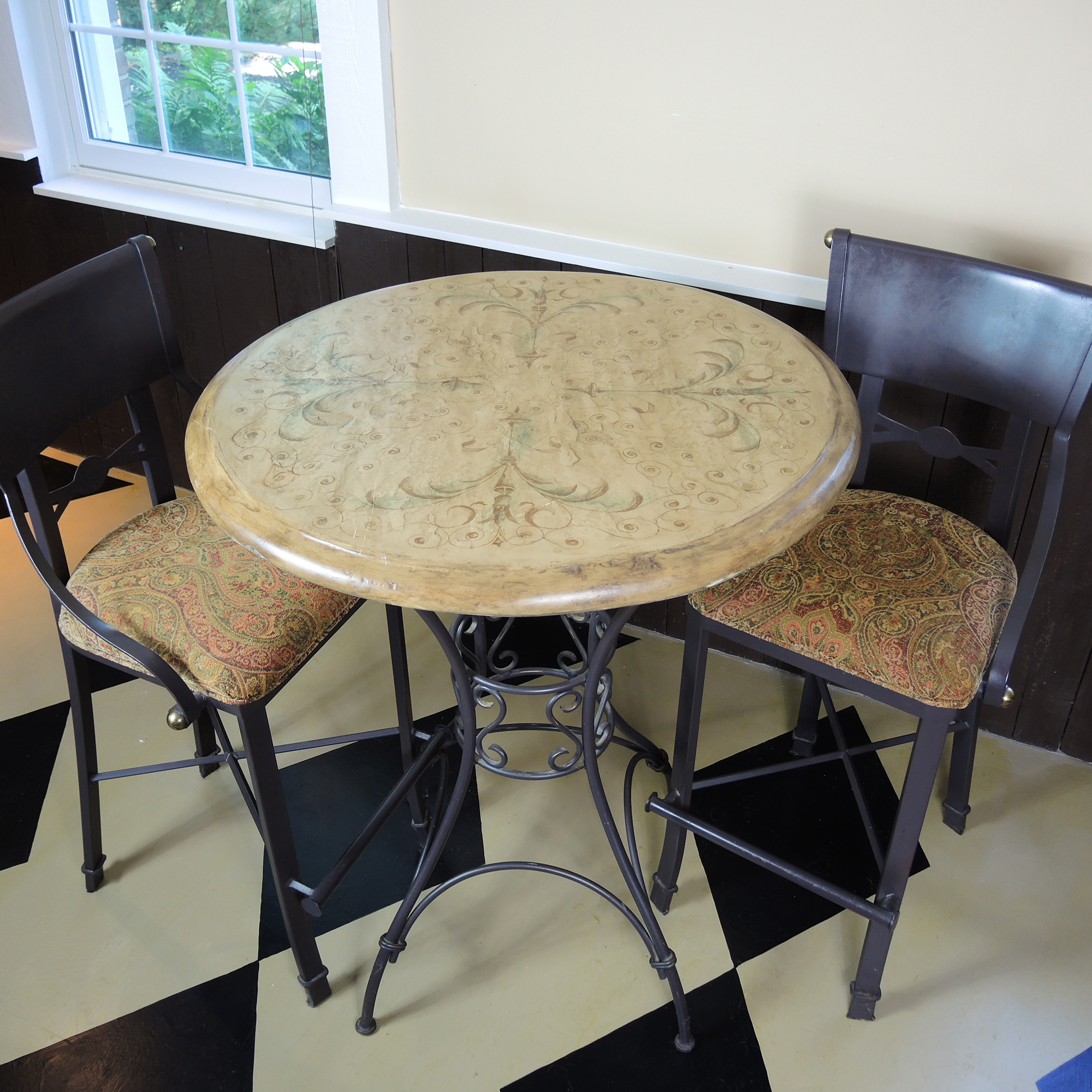 Contemporary Bistro Table and Chairs Set