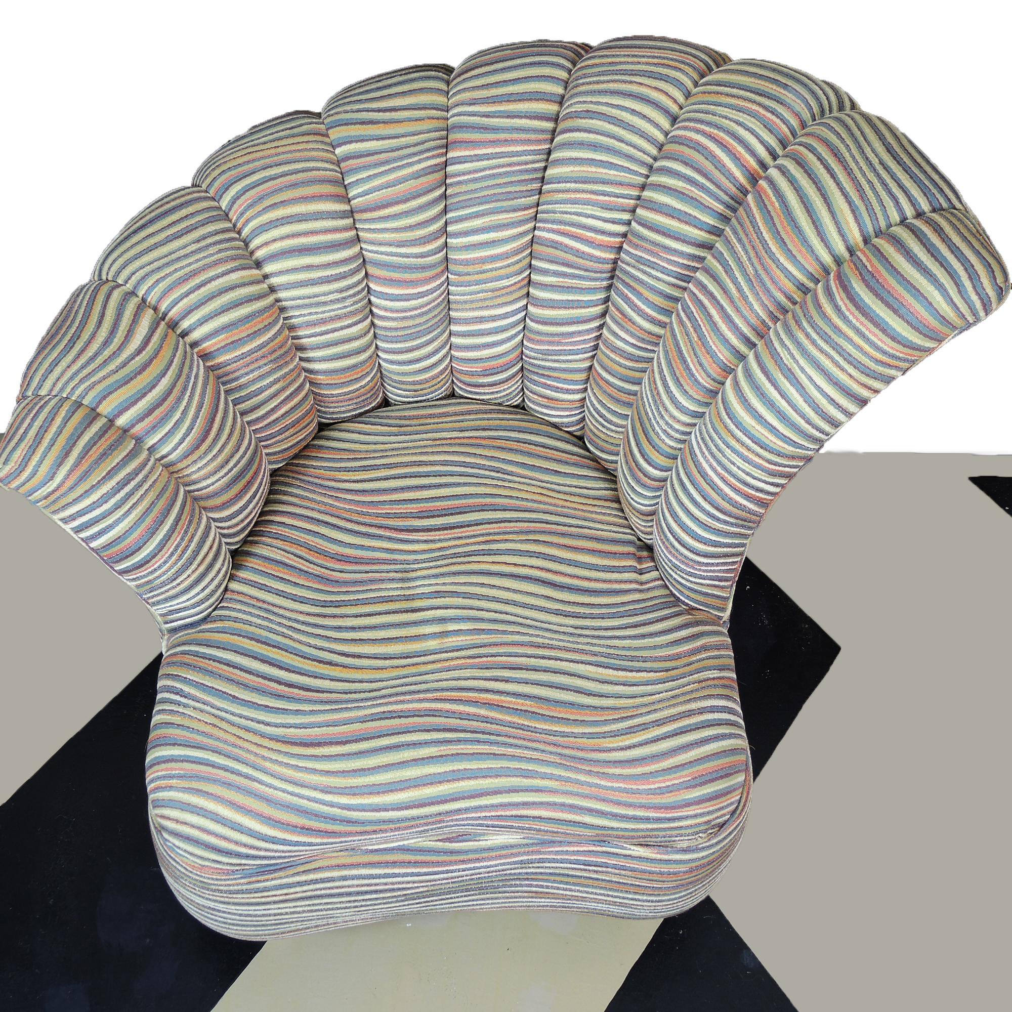 Contemporary Fan Back Chair by Sofa Express