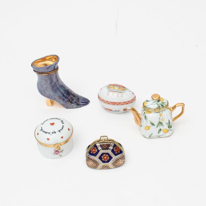 Collection of Limoges Trinket Boxes