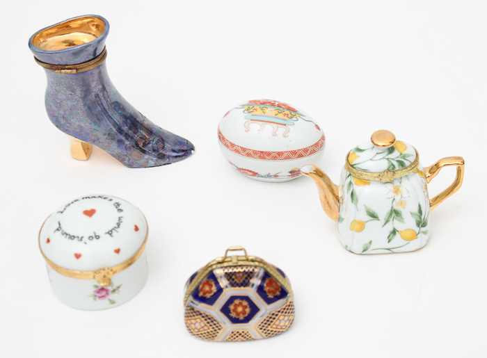 Collection of Limoges Trinket Boxes