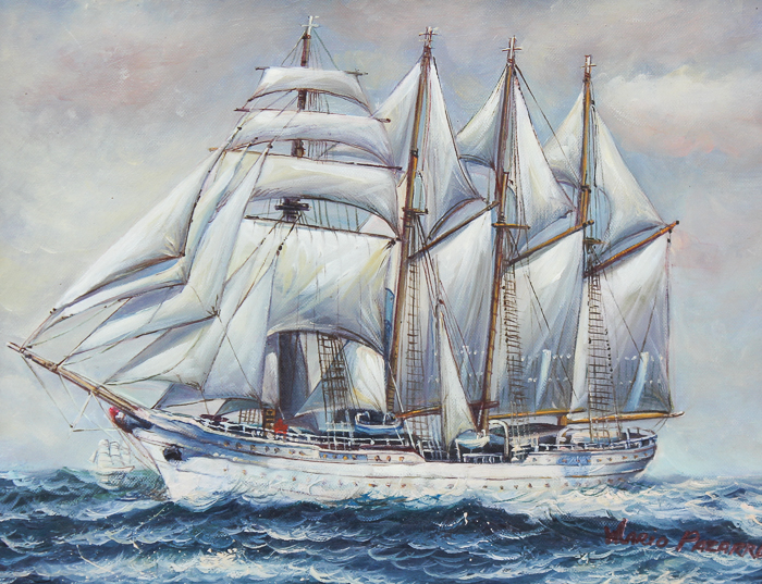 Mario Pazarro Oil Painting on Canvas