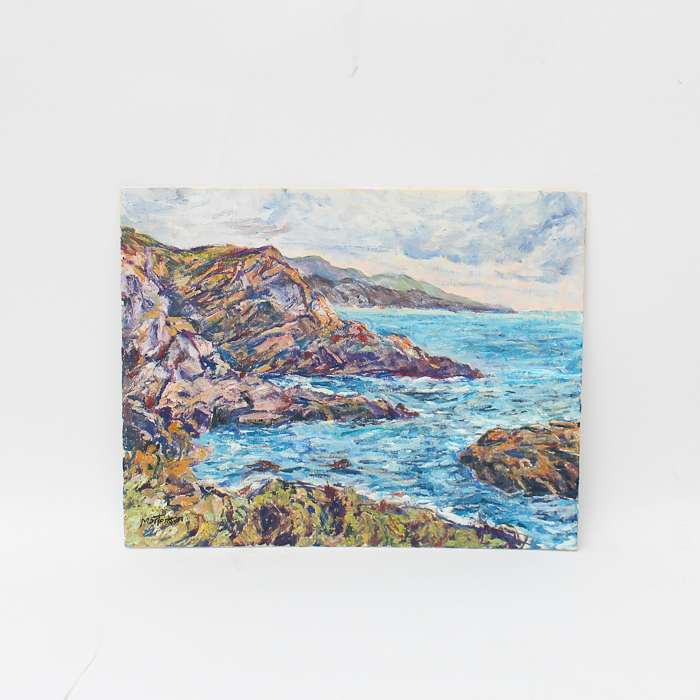 R.M. Mortensen Acrylic Painting on Canvas Board