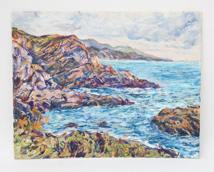 R.M. Mortensen Acrylic Painting on Canvas Board