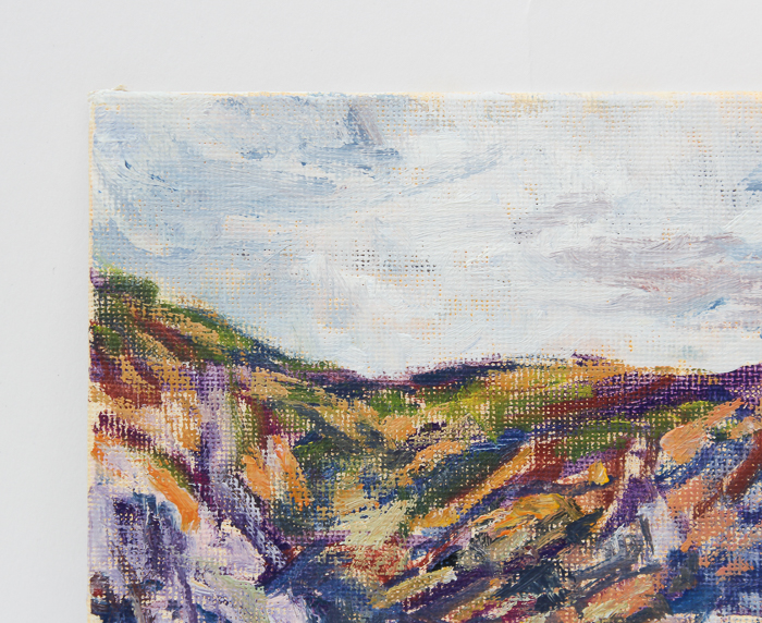 R.M. Mortensen Acrylic Painting on Canvas Board