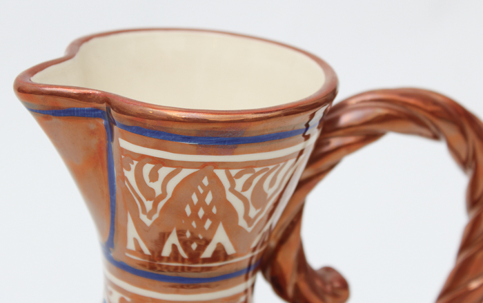 Vintage Gimeno Rios Lustre Pottery Pitcher