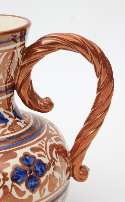 Vintage Gimeno Rios Lustre Pottery Pitcher