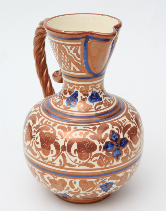 Vintage Gimeno Rios Lustre Pottery Pitcher