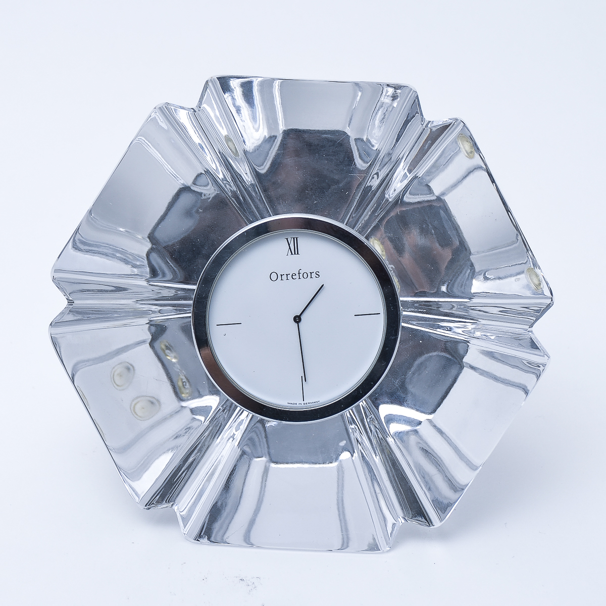Orrefors Orion Crystal Clock