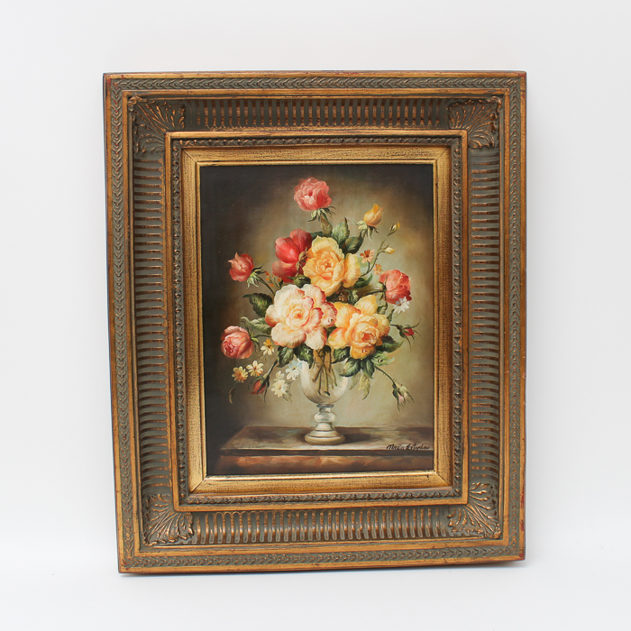 Maria Estaphan Still Life Oil Painting on Canvas