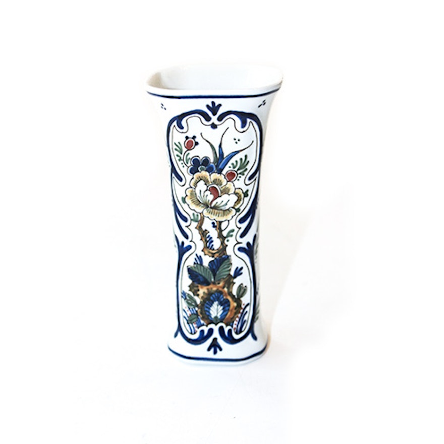 Royal Delft Hand Painted Vase