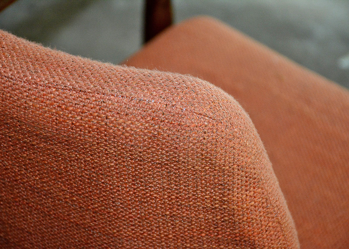 Danish Modern Orange "Helsinki" Side Chair
