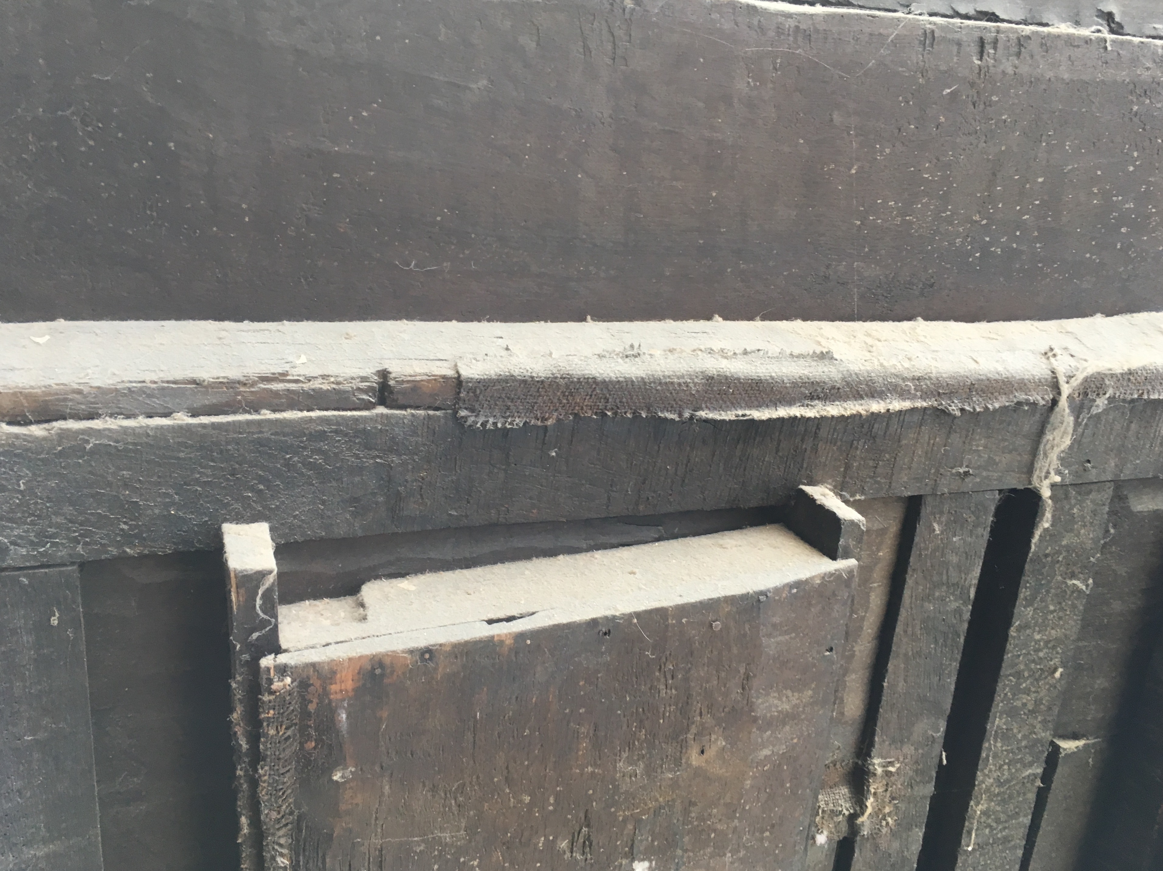 Partial Antique Elizabethan Style Oak Tester Bed Frame