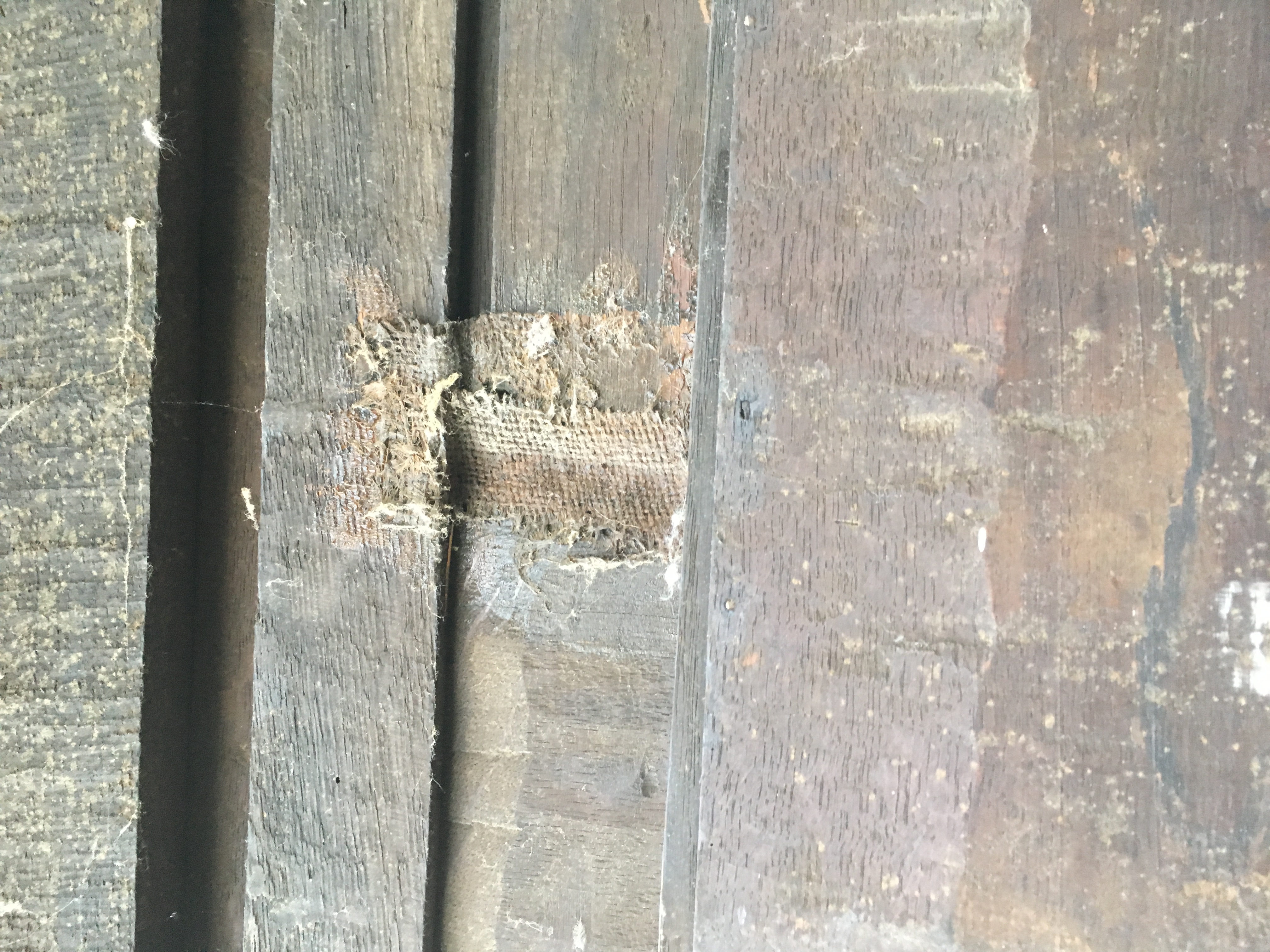 Partial Antique Elizabethan Style Oak Tester Bed Frame