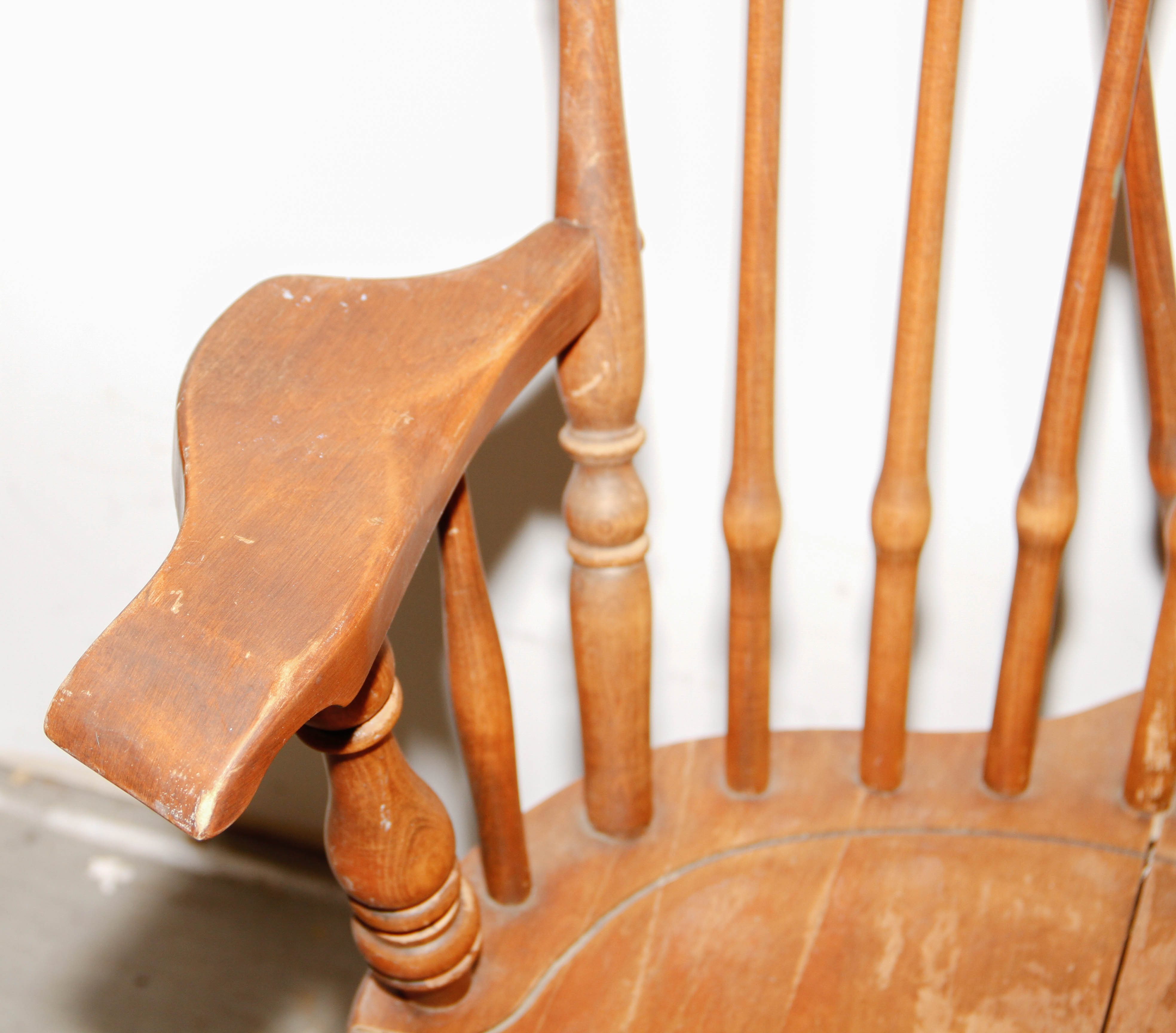 Set of Brace-back Windsor Style Dining Chairs