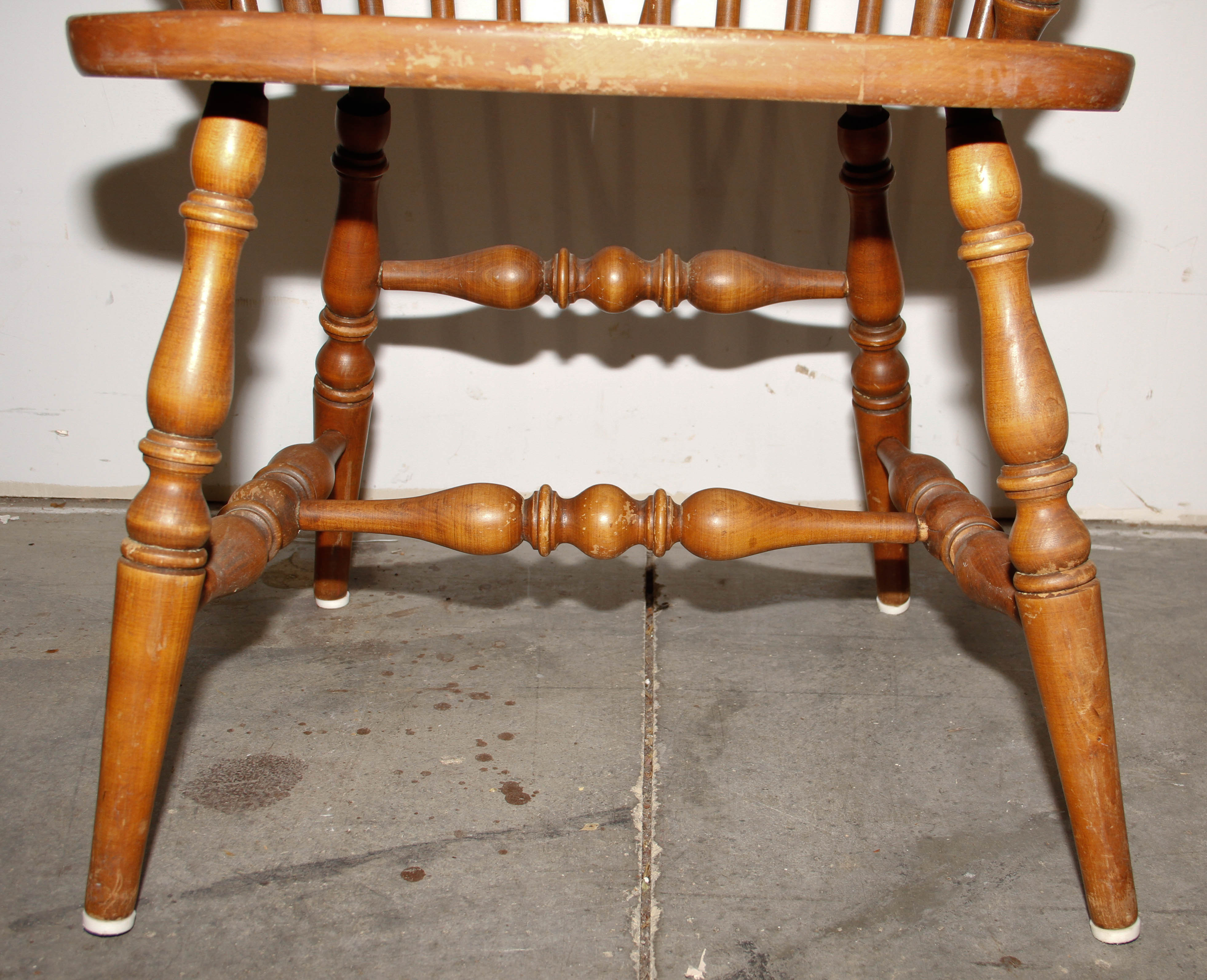 Set of Brace-back Windsor Style Dining Chairs