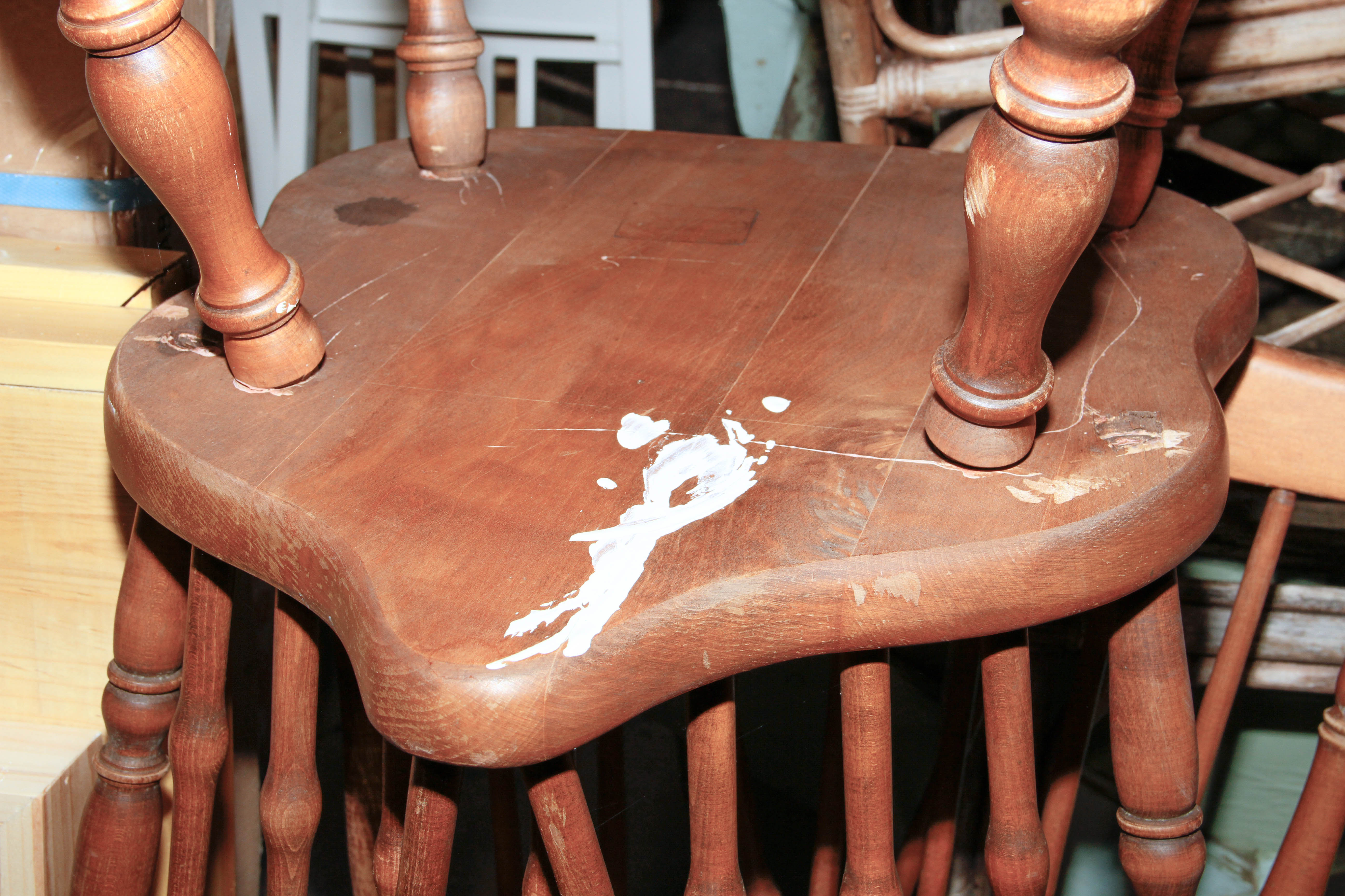 Set of Brace-back Windsor Style Dining Chairs