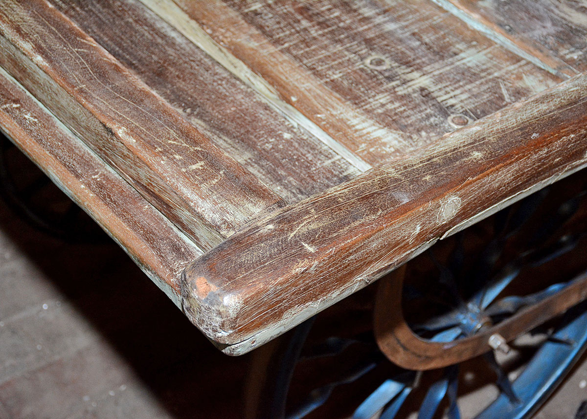 Vintage Wooden Flatbed Cart