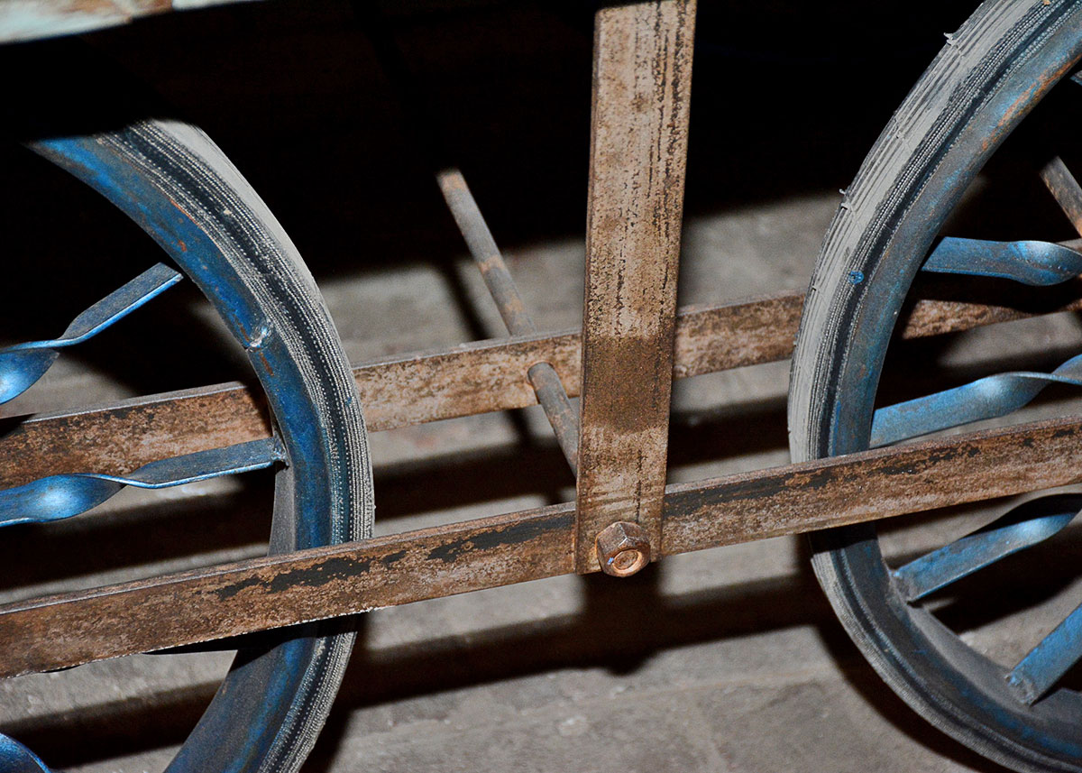 Vintage Wooden Flatbed Cart