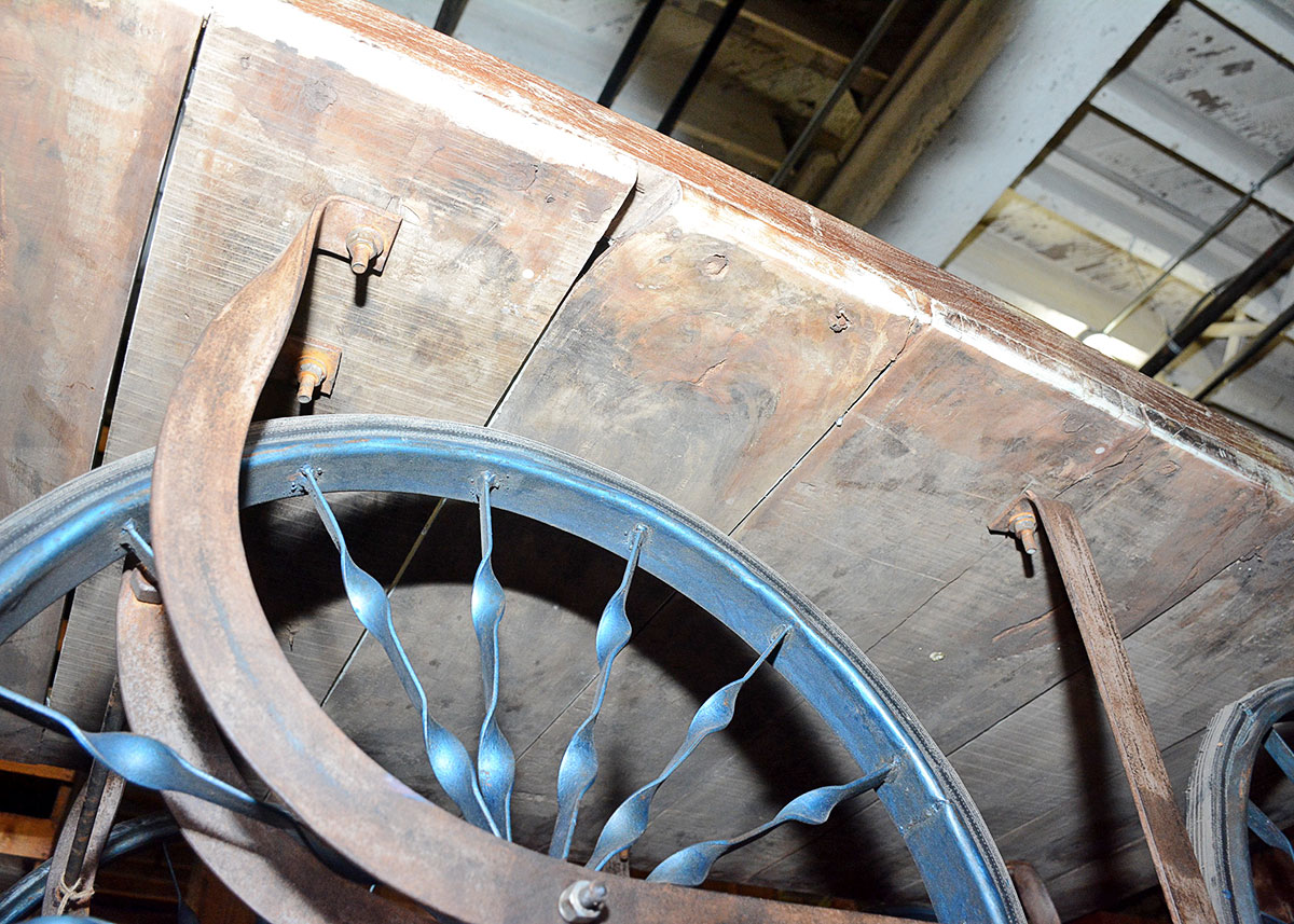 Vintage Wooden Flatbed Cart