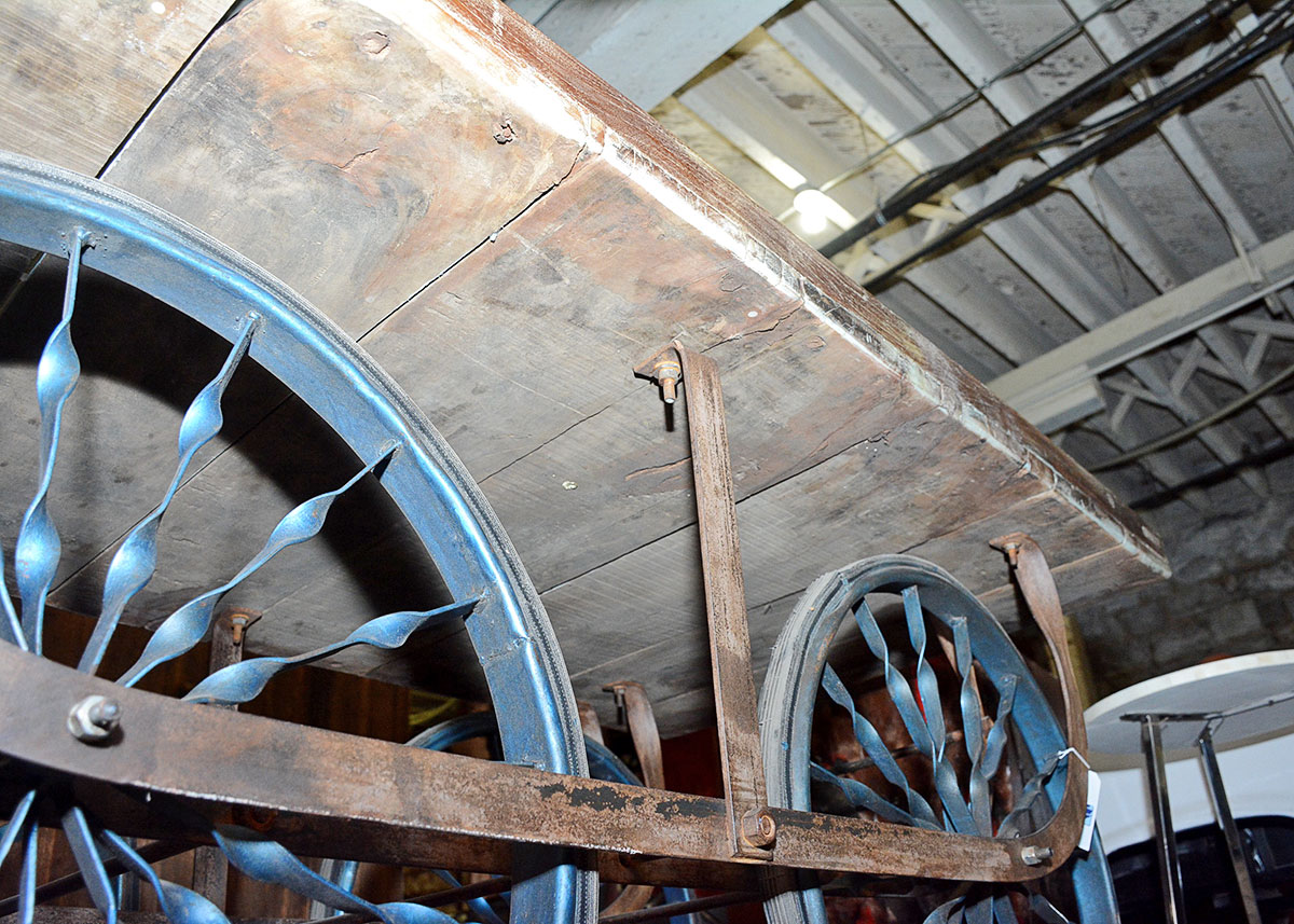 Vintage Wooden Flatbed Cart