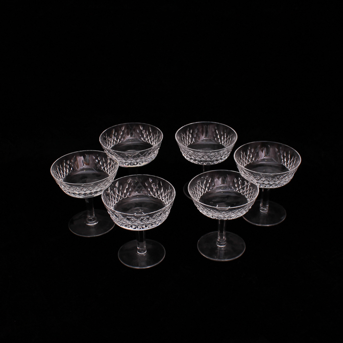 Waterford "Alana" Crystal Champagne Saucers or Sherberts