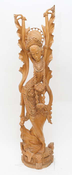 Balinese Sculpture of a Legong Dancer