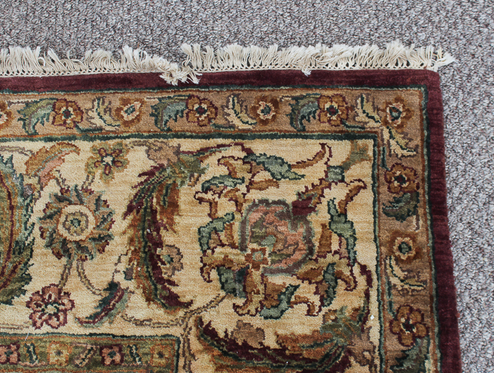 Hand-Knotted Chinese Persian-Inspired Wool Area Rug
