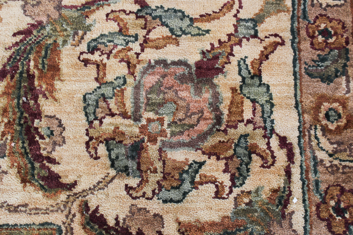 Hand-Knotted Chinese Persian-Inspired Wool Area Rug