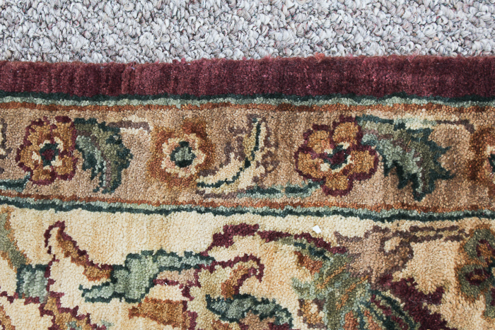 Hand-Knotted Chinese Persian-Inspired Wool Area Rug
