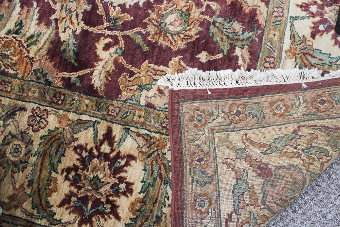 Hand-Knotted Chinese Persian-Inspired Wool Area Rug