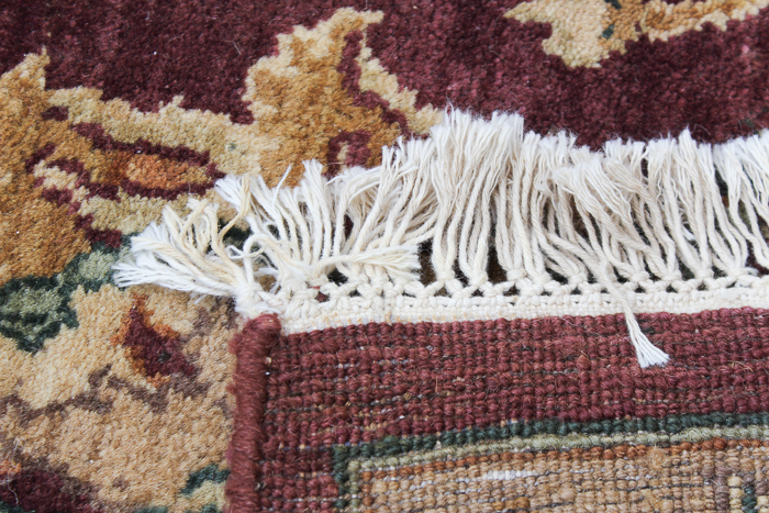 Hand-Knotted Chinese Persian-Inspired Wool Area Rug