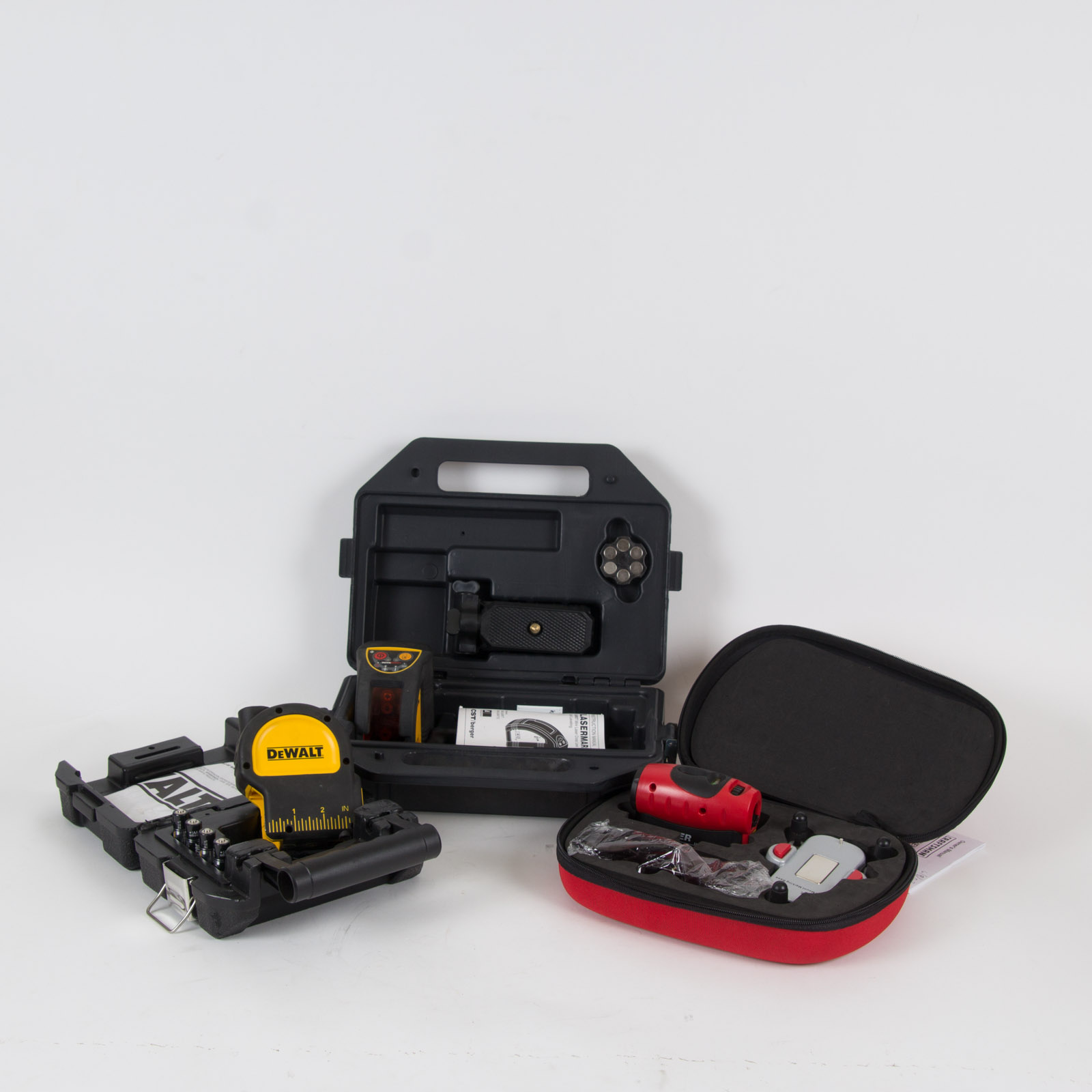 Collection of Laser Levels and Laser Plumb Bob